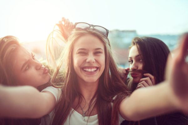 A girl treated by our orthodontist in Cincinnati, OH