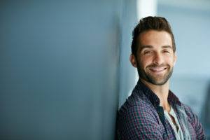 young man smiling